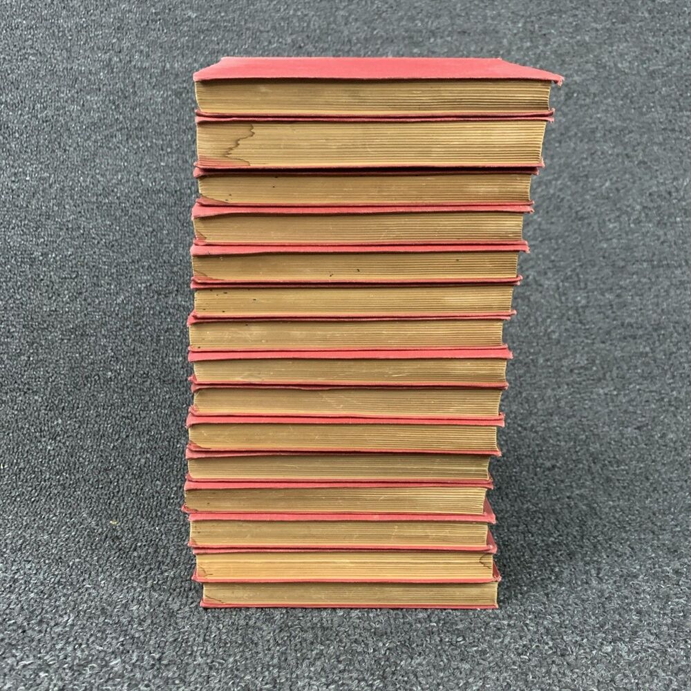 1897 The Plays Of William Shakespeare Lot Of 15 Red Doubleday Henry Morley - Picture 6 of 16